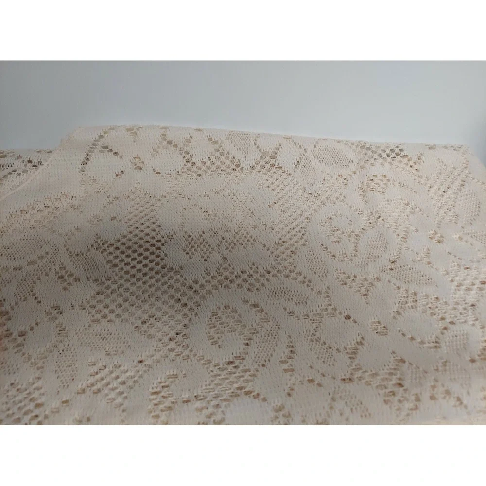 NWT‎ Vintage Mayfair Georgetown Lace Tablecloth Natural OVAL Shape